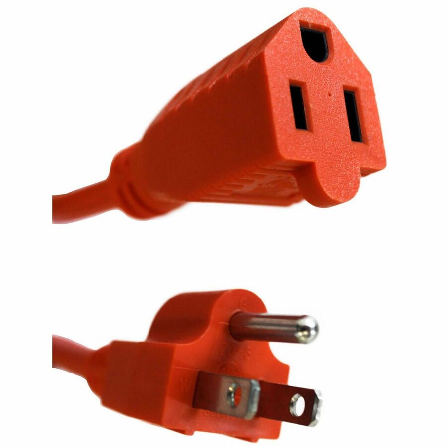 Compucessory Heavy-duty Indoor/Outdoor Extension Cord - 16 Gauge - 125 V AC / 13 A - Orange - 50 ft Cord Length - 1 Each