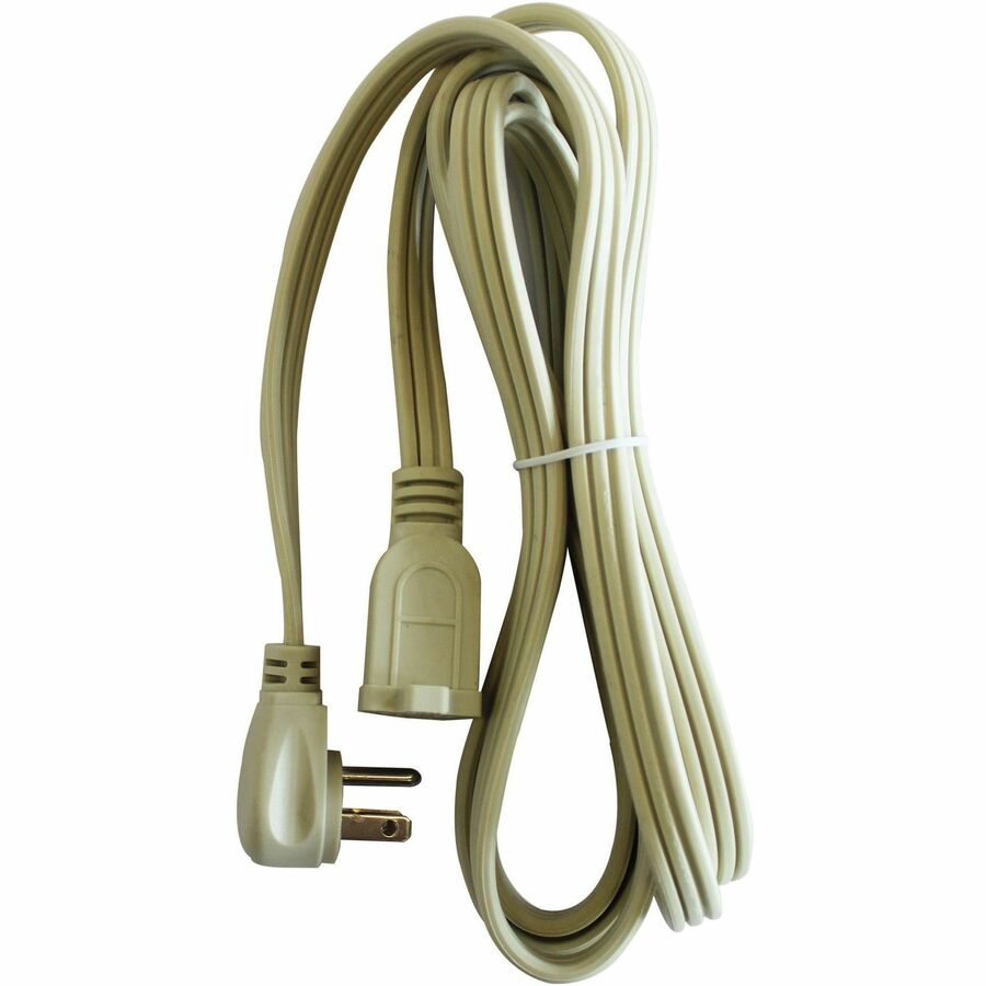 Compucessory Heavy Duty Indoor Extension Cord - 14 Gauge - 125 V AC / 15 A - Beige - 9 ft Cord Length - 1 Each