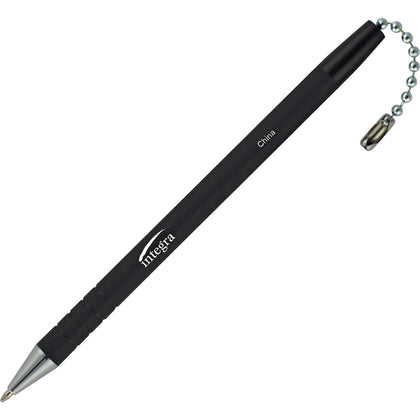 Integra Antimicrobial Counter Pen: Black Ink Rubber Barrel - Pens