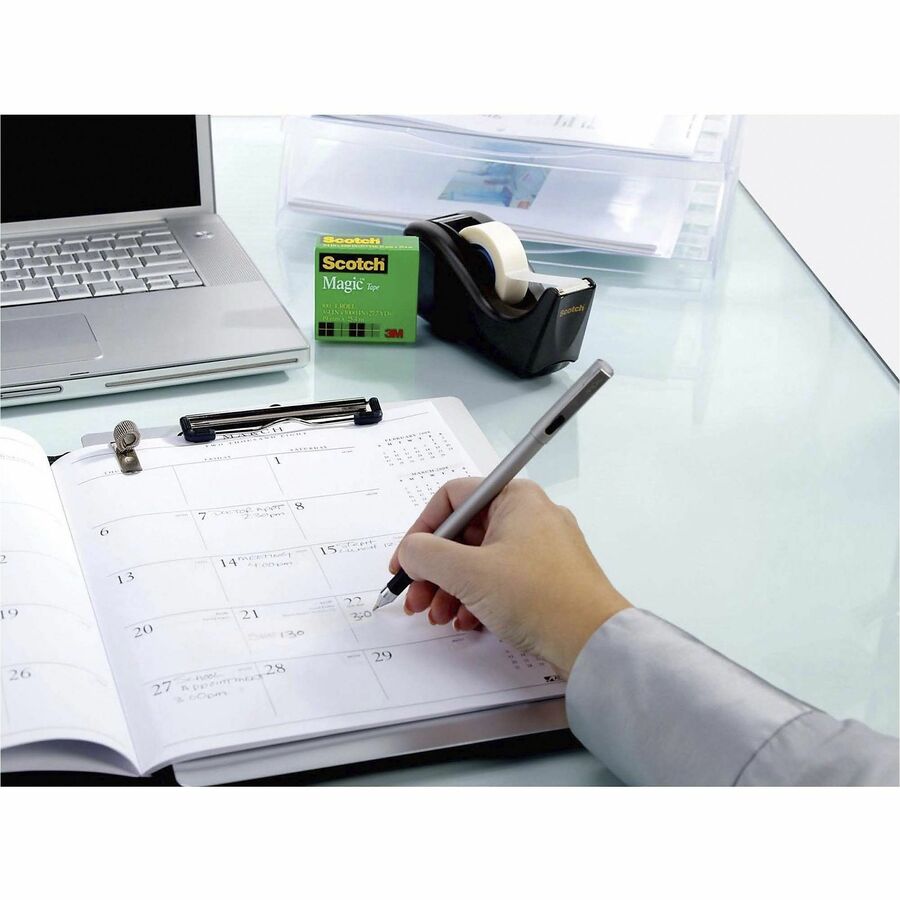 Scotch Magic Greener Tape Rolls - 3/4"W x 25 yd - Matte Clear - Office Use - 12/Pack