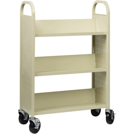 Lorell Single-sided Book Cart - Right