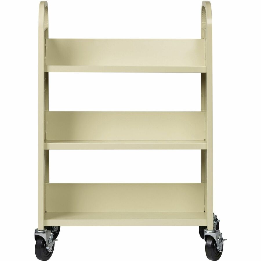 Lorell Single-sided Book Cart - Alternate-Image2