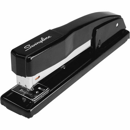 Swingline Commercial Desk Stapler - Staples Upto 20 Sheet of 20lb Paper - Holds Upto 210 Staple - Full Strip - Staple Size: 0.25" - Black - Metal - 1 Each
