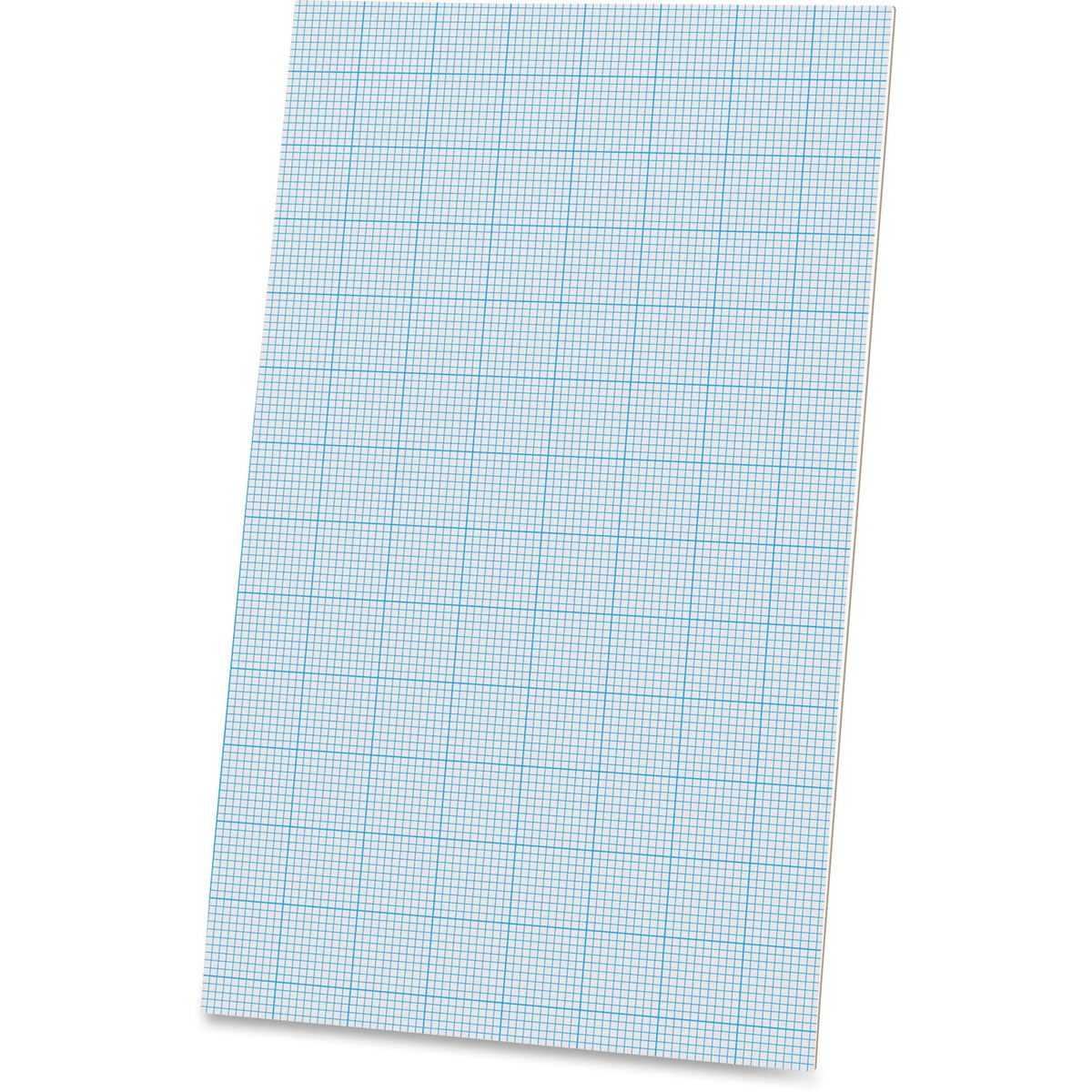 Ampad Graph Pad - 40 Sheets - Glue - 20 lb Basis Weight - Legal - 8 1/2" x 14" Sheet Size - White Paper - Chipboard Backing - 1 Pad