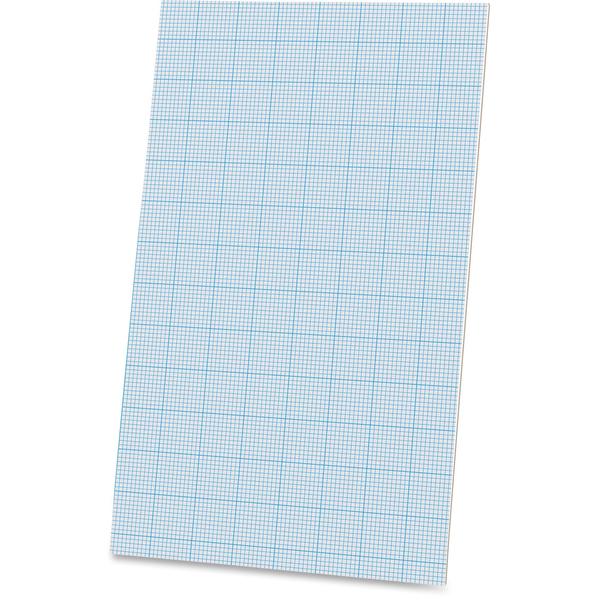 Ampad Graph Pad - 40 Sheets - Glue - 20 lb Basis Weight - Legal - 8 1/2" x 14" Sheet Size - White Paper - Chipboard Backing - 1 Pad