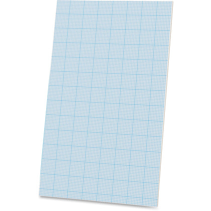 Ampad Graph Pad - 40 Sheets - Glue - 20 lb Basis Weight - Legal - 8 1/2" x 14" Sheet Size - White Paper - Chipboard Backing - 1 Pad
