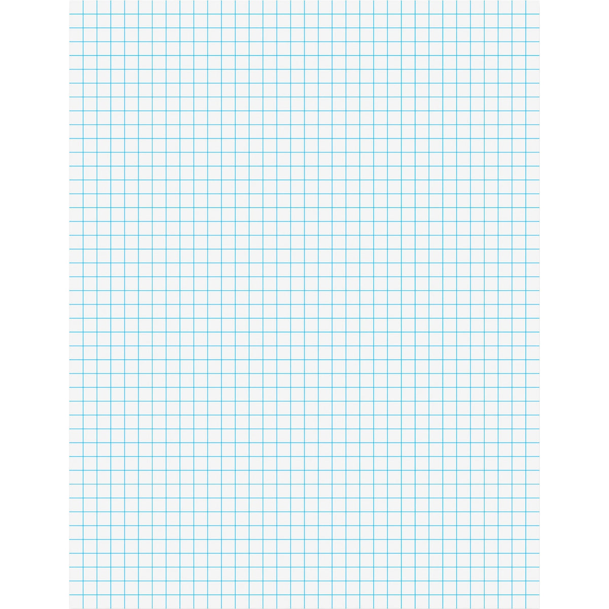 Ampad Graph Pad - 50 Sheets - Both Side Ruling Surface - 15 lb Basis Weight - Letter - 8 1/2" x 11" Sheet Size - White Paper - Pressboard Cover - Chipboard Backing, Smudge Resistant, Rigid - 1 Pad