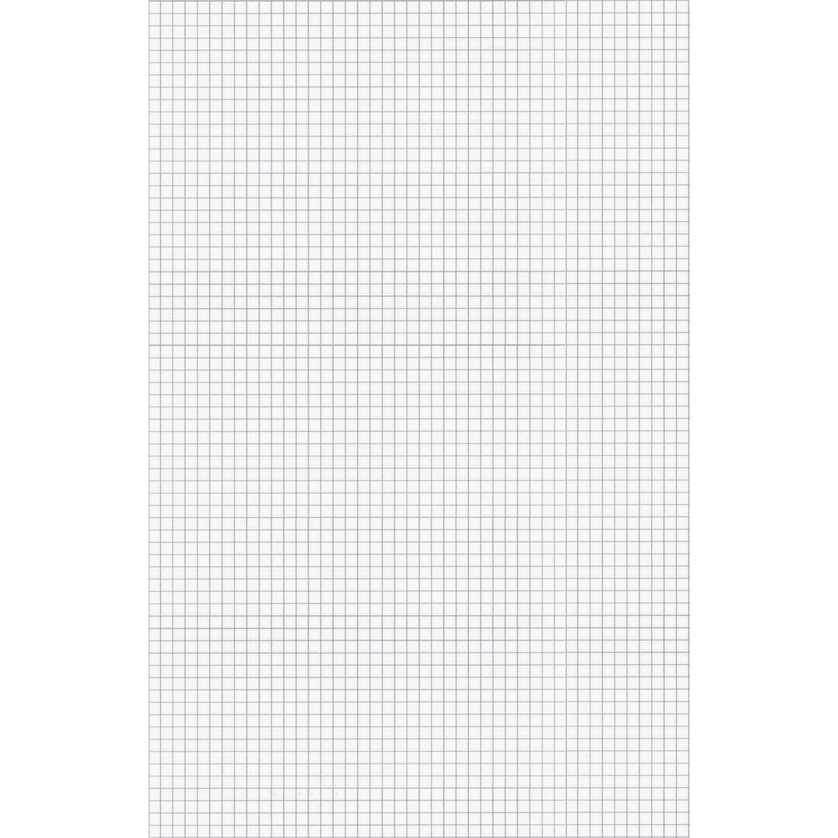 Ampad Graph Pad - 50 Sheets - Both Side Ruling Surface - 15 lb Basis Weight - Tabloid - 11" x 17" Sheet Size - White Paper - Chipboard Backing, Smudge Resistant - 1 Pad