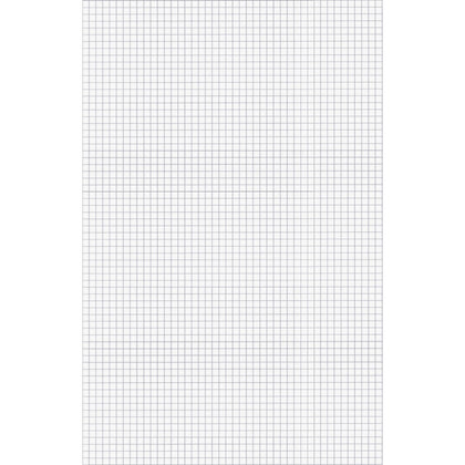 Ampad Graph Pad - 50 Sheets - Both Side Ruling Surface - 15 lb Basis Weight - Tabloid - 11" x 17" Sheet Size - White Paper - Chipboard Backing, Smudge Resistant - 1 Pad