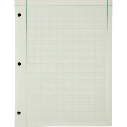 Ampad Engineering Computation Pad - 200 Sheets - Both Side Ruling Surface - Ruled Margin - 15 lb Basis Weight - Letter - 8 1/2" x 11" Sheet Size - Green Tint Paper - Chipboard Backing - 1 Pad