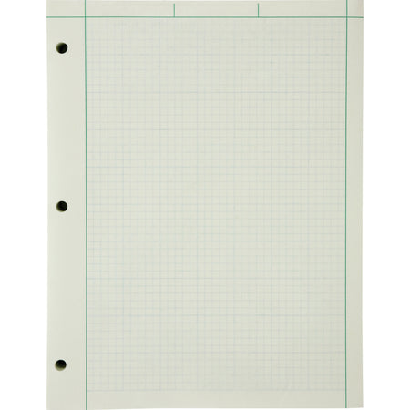 Ampad Engineering Computation Pad - 200 Sheets - Both Side Ruling Surface - Ruled Margin - 15 lb Basis Weight - Letter - 8 1/2" x 11" Sheet Size - Green Tint Paper - Chipboard Backing - 1 Pad