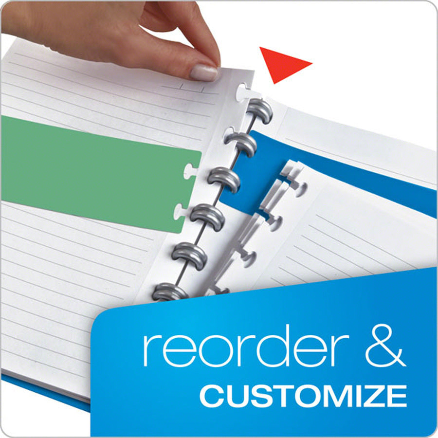 TOPS Versa Crossover Ruled Spiral Notebook - 60 Sheets - Spiral - 24 lb Basis Weight - 6" x 9" Sheet Size - Navy Poly Cover - Repositionable, Pocket, Micro Perforated - 1 Each