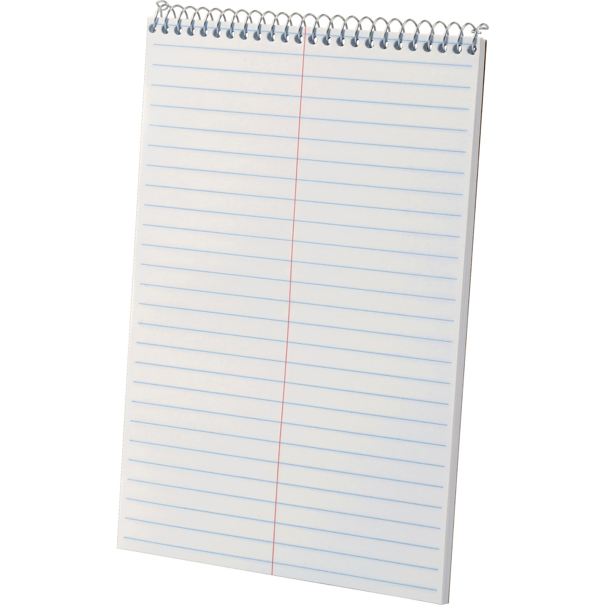 Ampad Gregg-ruled White Steno Book - 80 Sheets - Wire Bound - Ruled Margin - 15 lb Basis Weight - 6" x 9" Sheet Size - White Paper - Chipboard Cover - Chipboard Backing, WireLock, Snag Resistant - 1 Each