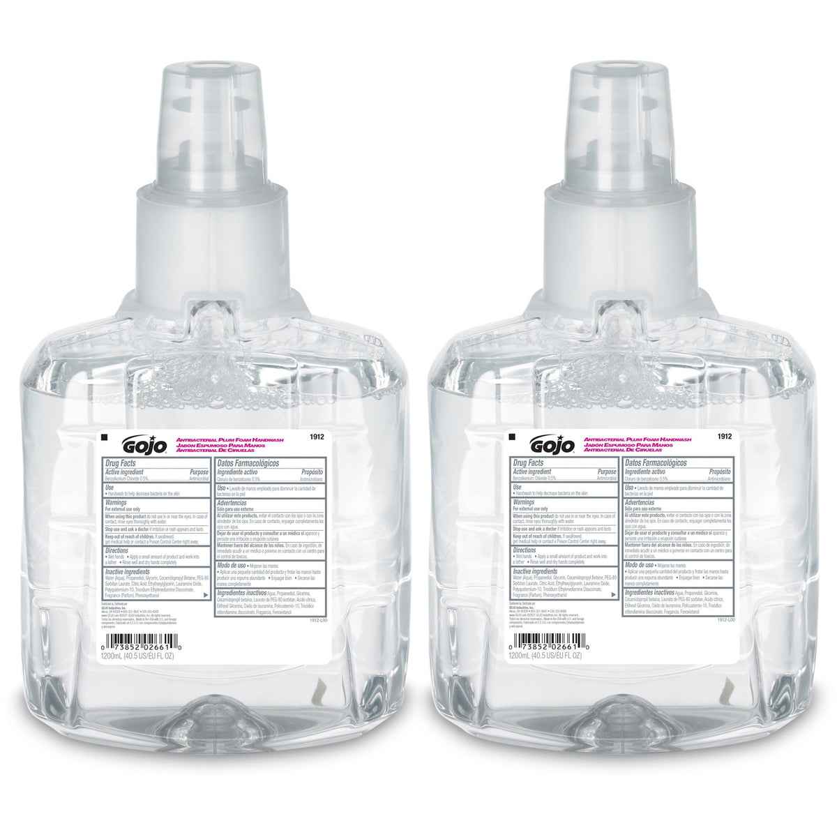 Gojo® LTX-12 Plum Antibacterial Hand Soap: Kills Germs Moisturizing Formula - Skin Care Dispensers & Refills
