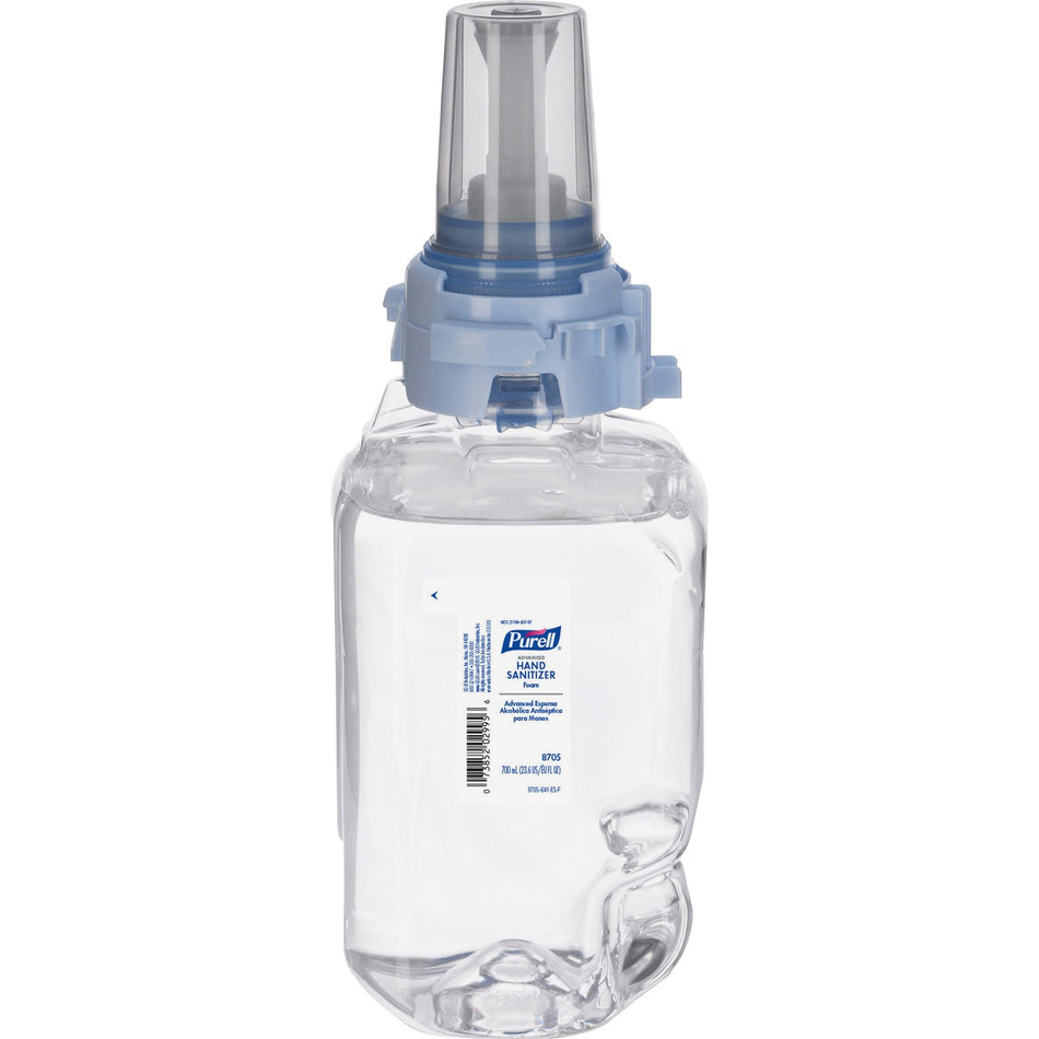 PURELL® Hand Sanitizer Foam Refill - Clean Scent - 23.67 fl oz - Pump Bottle Dispenser - Kill Germs - Hand - Moisturizing - Clear - 1 Each