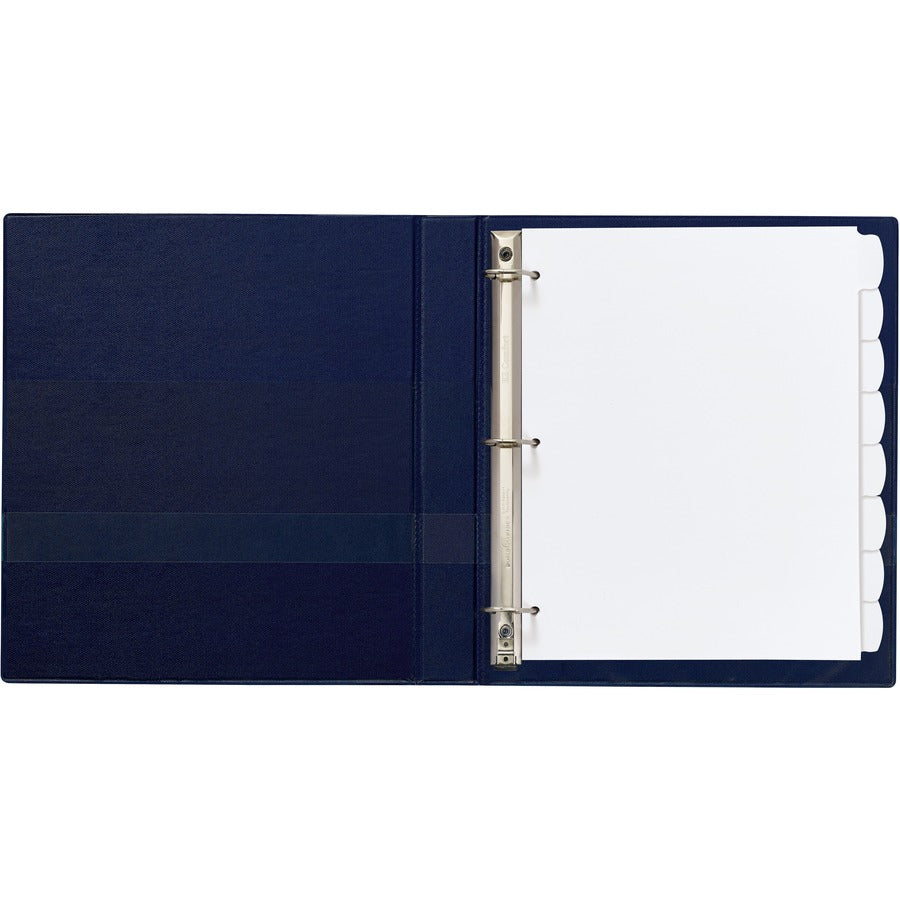 Avery® Big Tab Write & Erase Dividers - 8 x Divider(s) - Write-on Tab(s) - 8 - 8 Tab(s)/Set - 8.5" Divider Width x 11" Divider Length - 3 Hole Punched - White Plastic Divider - White Plastic Tab(s) - 8 / Set