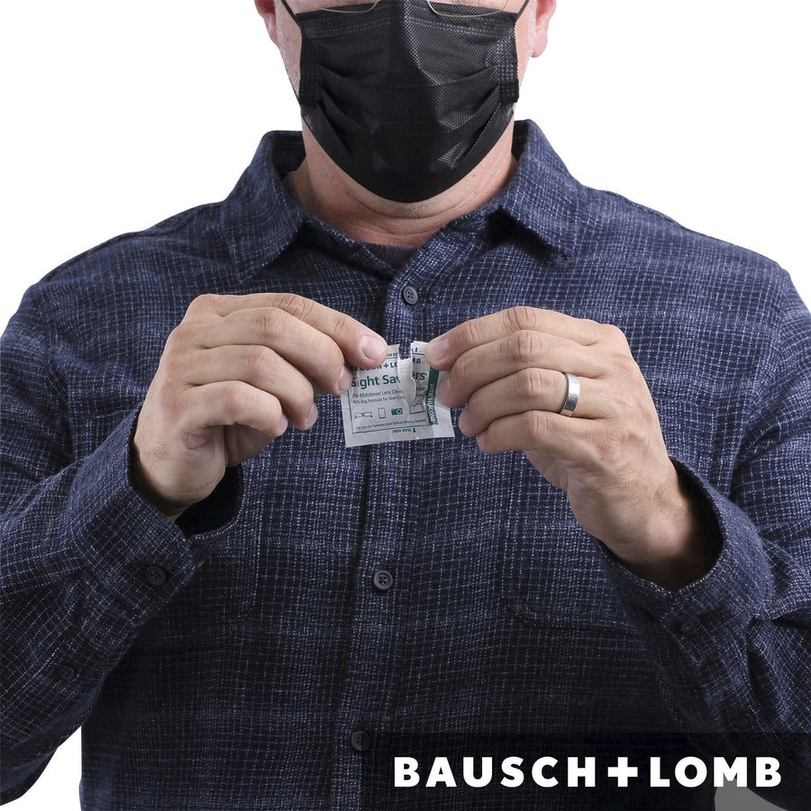 Bausch + Lomb Sight Savers Pre-Moistened Cleaning Tissues - For Eyeglasses, Display Screen, Lens, Multipurpose - Pre-moistened, Anti-fog, Anti-static, Scratch Resistant - White - 100 / Pack