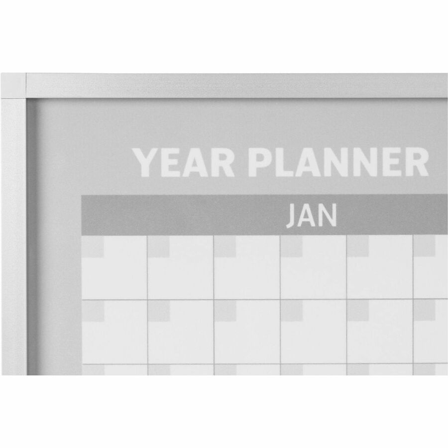 MasterVision 48" 12-month Calendar Planning Board - Top
