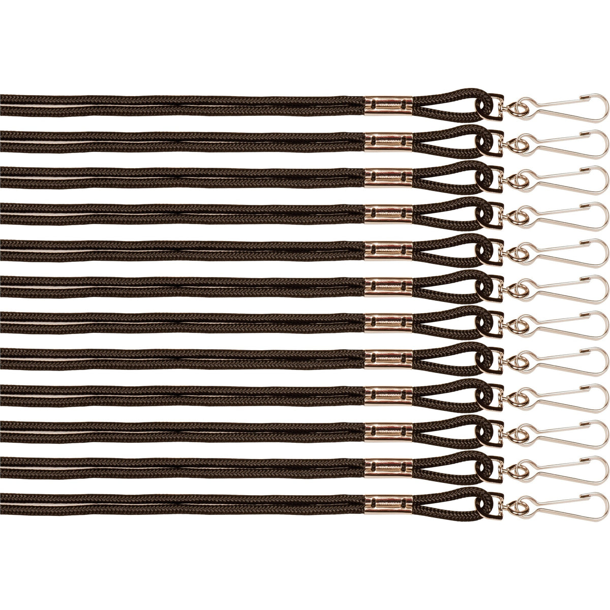 Champion Sports Heavy-duty Nylon Lanyard - 10" Length - Black - Nylon - 12 / Pack