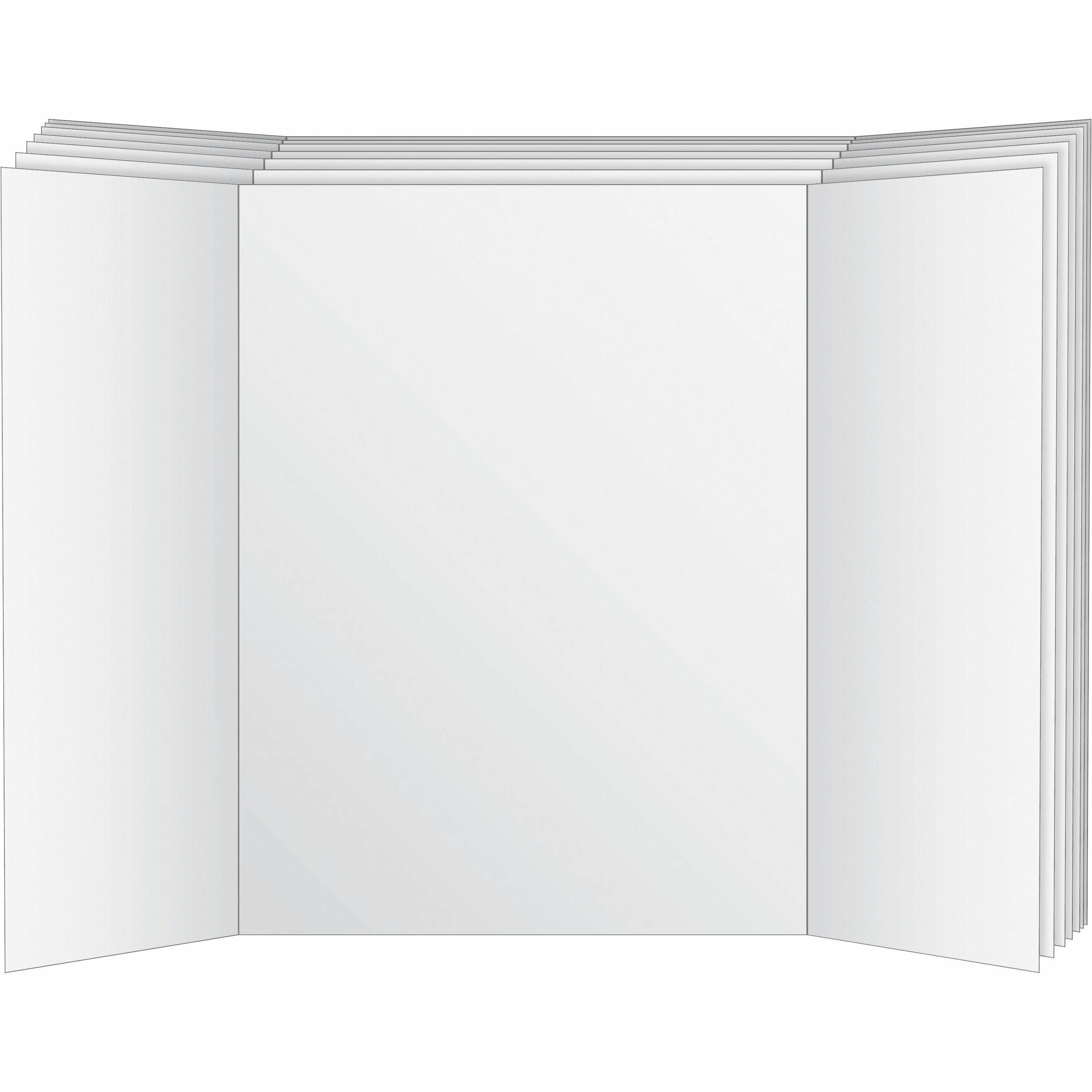 Geographics Royal Brites Project Board - 48" (4 ft) Width x 36" (3 ft) Height - White Surface - Rectangle - 6/Pack - 3 / Carton