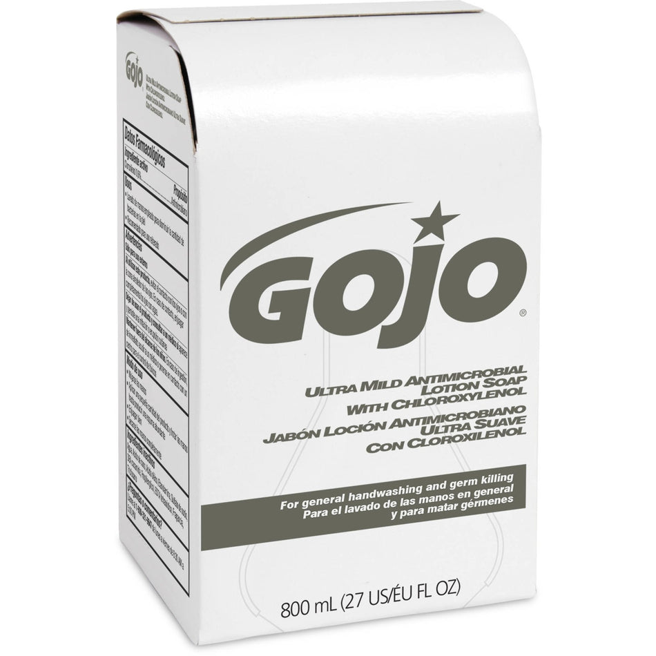 Gojo® Ultra Mild Antimicrobial Lotion Soap Refill - Coconut Scent - 27.05 fl oz - Kill Germs - Hand - White - Bio-based, Leak Proof - 1 Each
