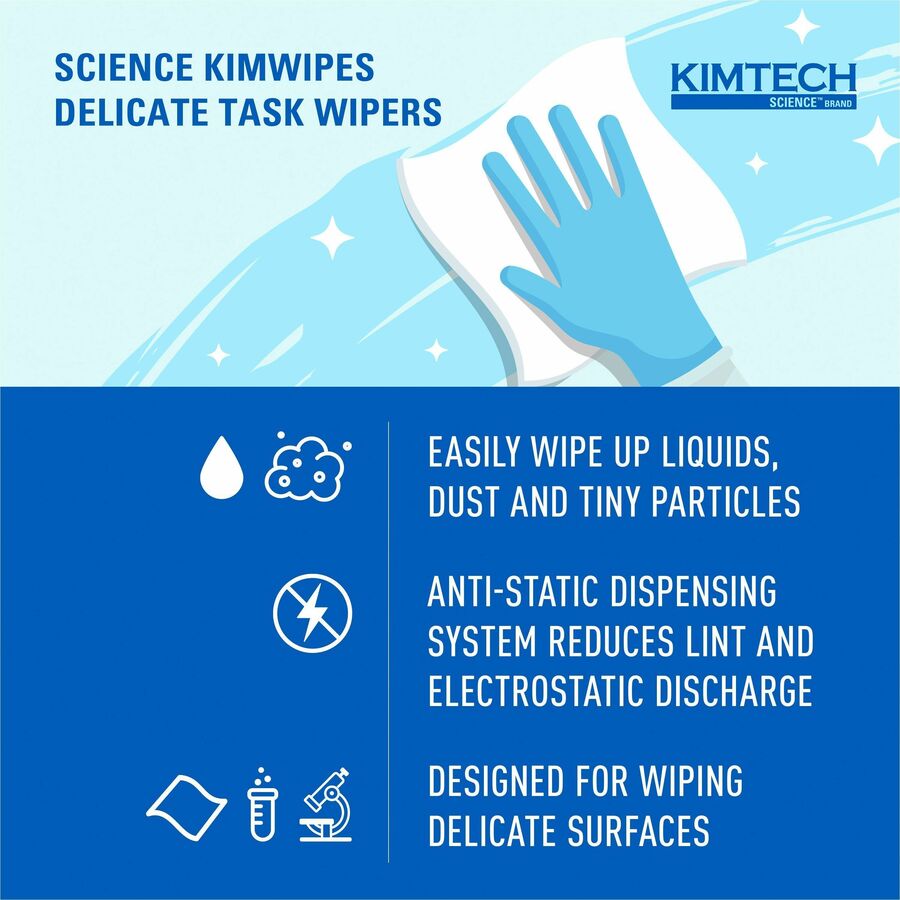 KIMTECH Science Kimwipes Delicate Task Wipers - Top
