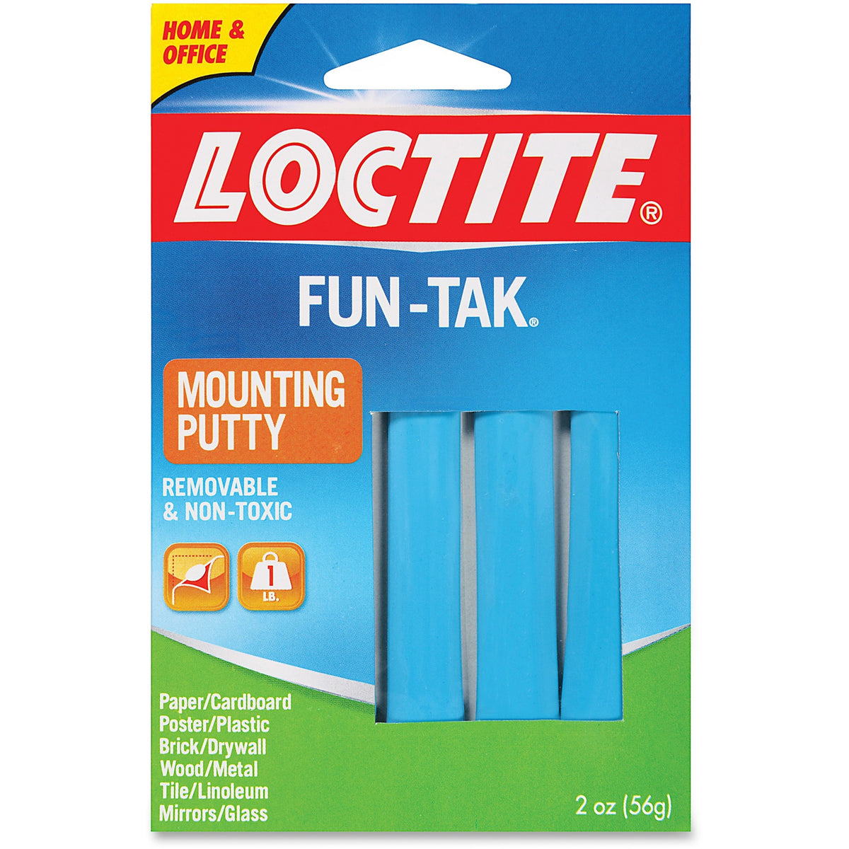 Loctite Fun Tak Mounting Putty - Blue - Moisture Resistant - For Multipurpose - 1 Each