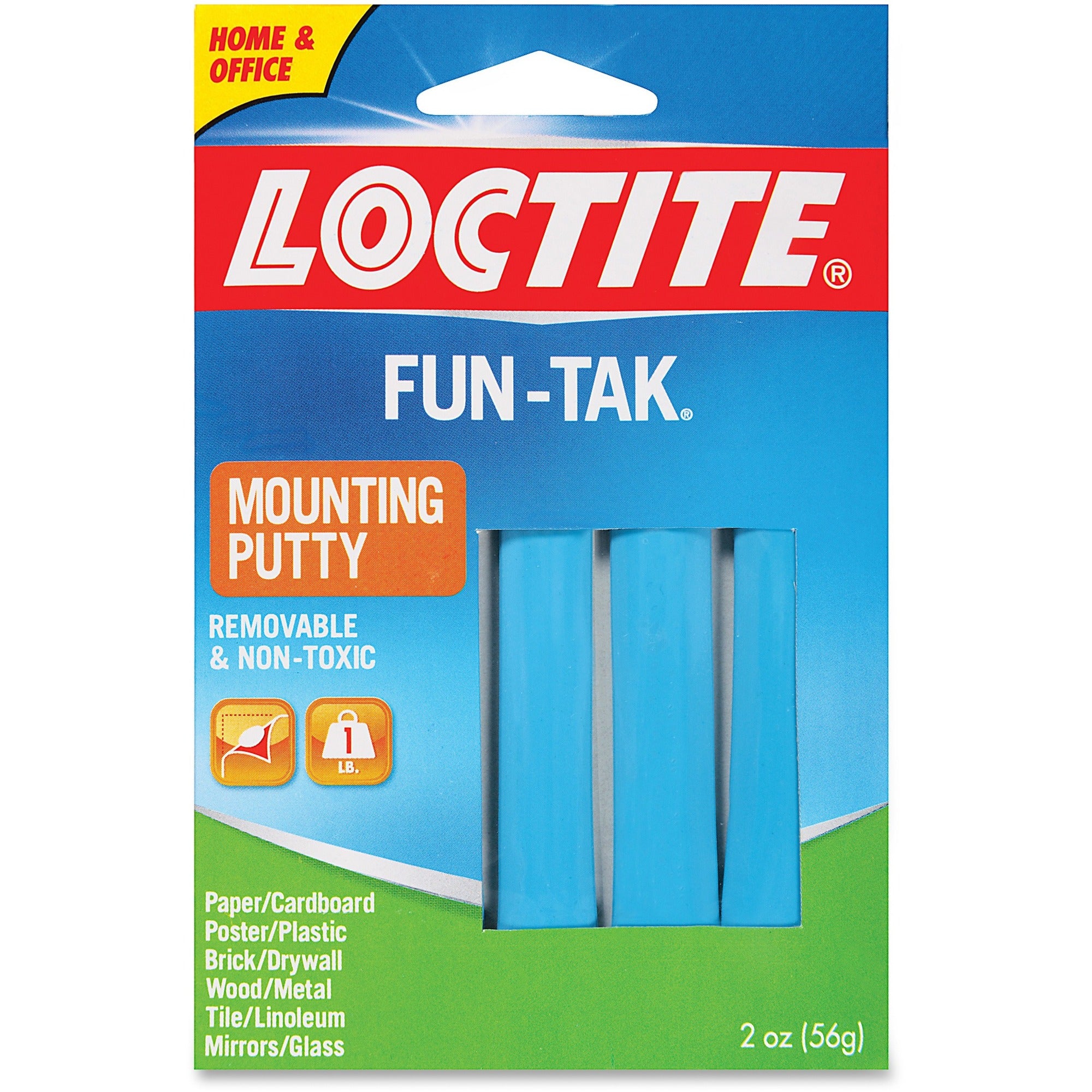 Loctite Fun Tak Mounting Putty - Blue - Moisture Resistant - For Multipurpose - 1 Each