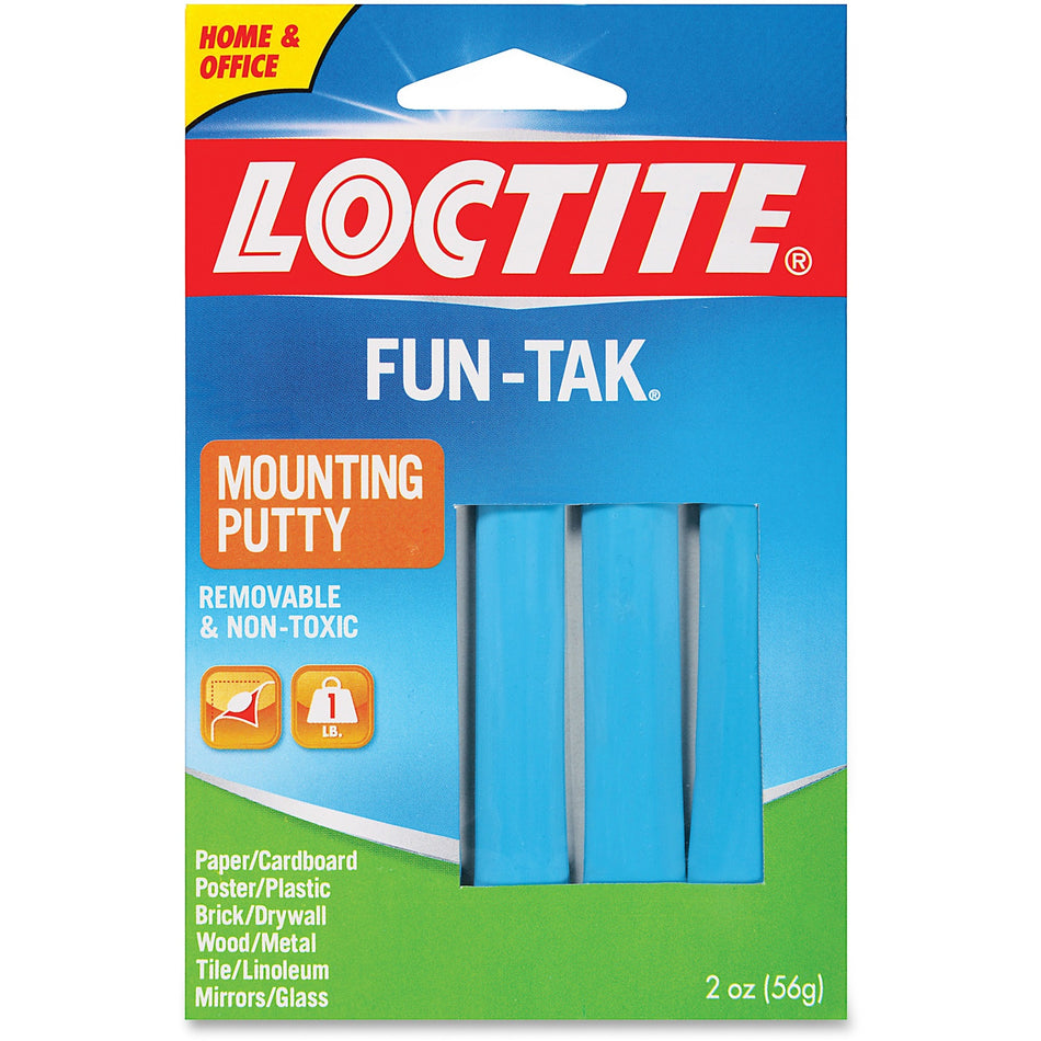 Loctite Fun Tak Mounting Putty - Blue - Moisture Resistant - For Multipurpose - 1 Each