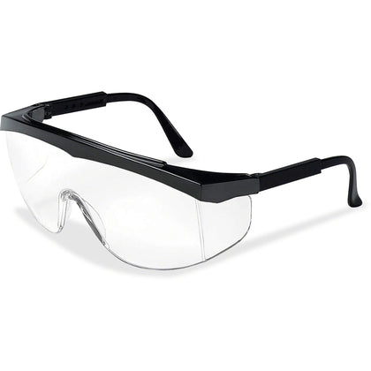 Crews Stratos Wraparound Glasses: Ultraviolet Protection Clear Lens - Protective Gear