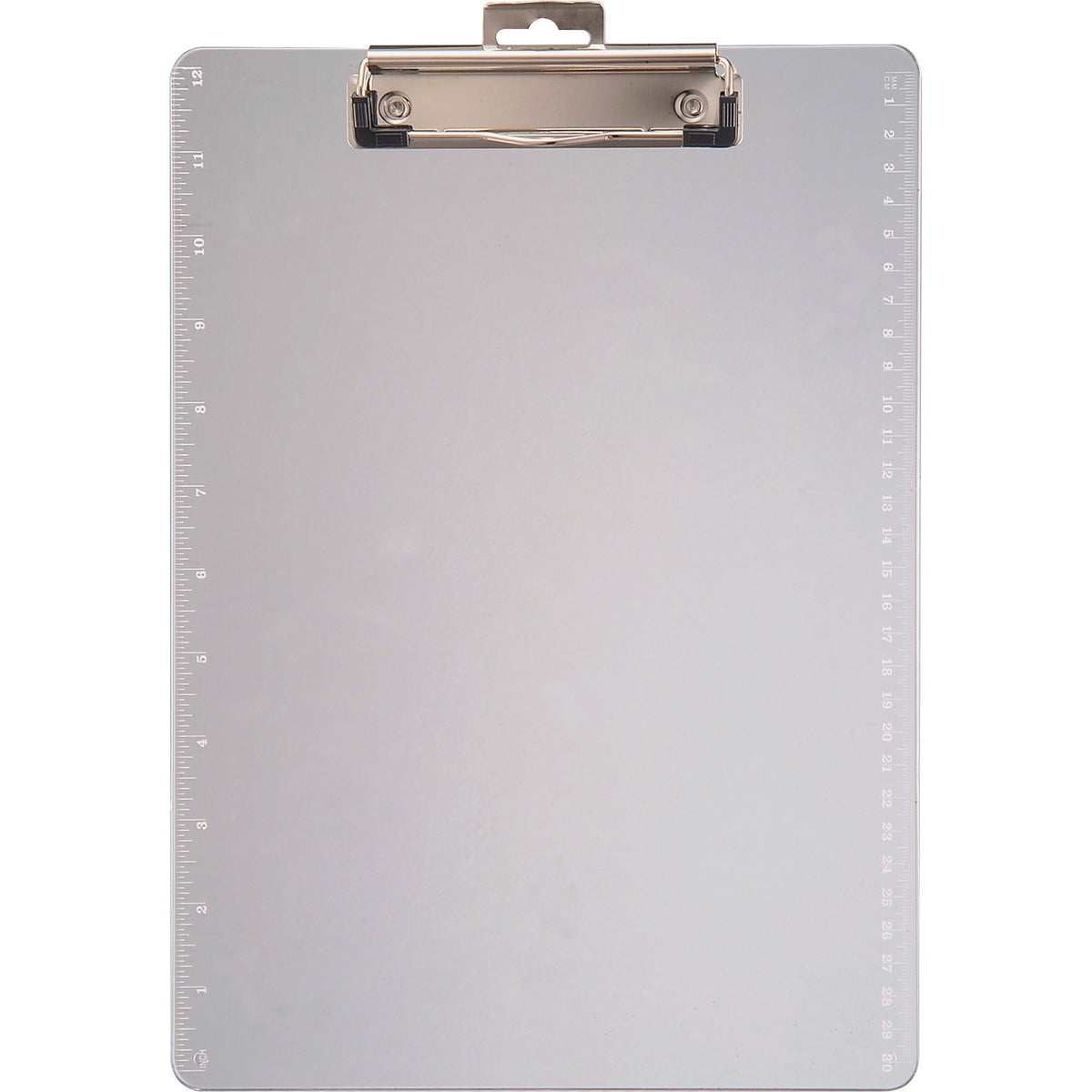 Officemate Transparent Clipboard - 0.50" Clip Capacity - 8 1/2" x 11" Sheet Size - Plastic - Clear - 1 Each