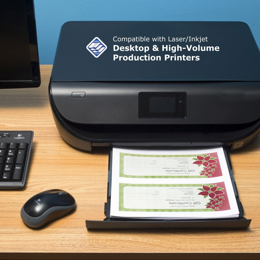 Printworks Pre-Perforated Paper for Invoices, Statements, Gift Certificates & More - Letter - 8 1/2" x 11" - 20 lb Basis Weight - Sustainable Forestry Initiative (SFI) - Perforated - White - 500 / Ream