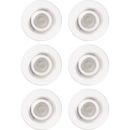Quartet Large Glass Board Magnets - 6 / Pack - Clear