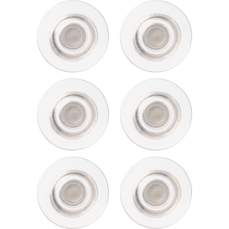 Quartet Large Glass Board Magnets - 6 / Pack - Clear