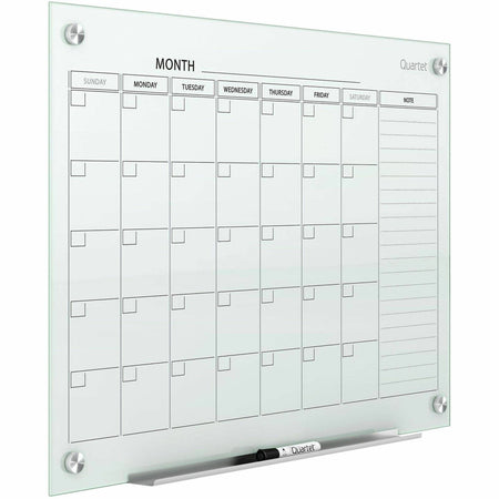 Quartet Infinity Magnetic Glass Dry-Erase Calendar Board - 2000