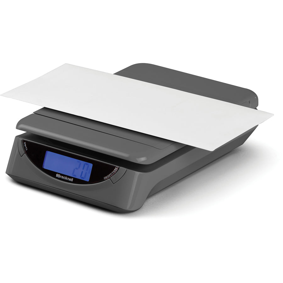Brecknell PS25 Electronic Scale - 25 lb / 11.50 kg Maximum Weight Capacity - Gray