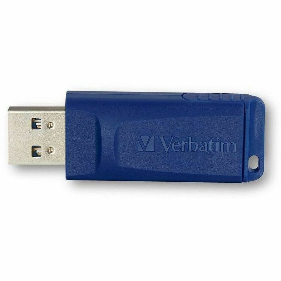 Microban 64GB USB Flash Drive - Blue - 64 GB - USB 2.0 Type A - Blue - 5 Year Warranty - 1 Each - TAA Compliant