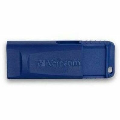 Microban 128GB USB Flash Drive - Blue - 128 GB - USB 2.0 Type A - Blue - 5 Year Warranty - 1 Each - TAA Compliant