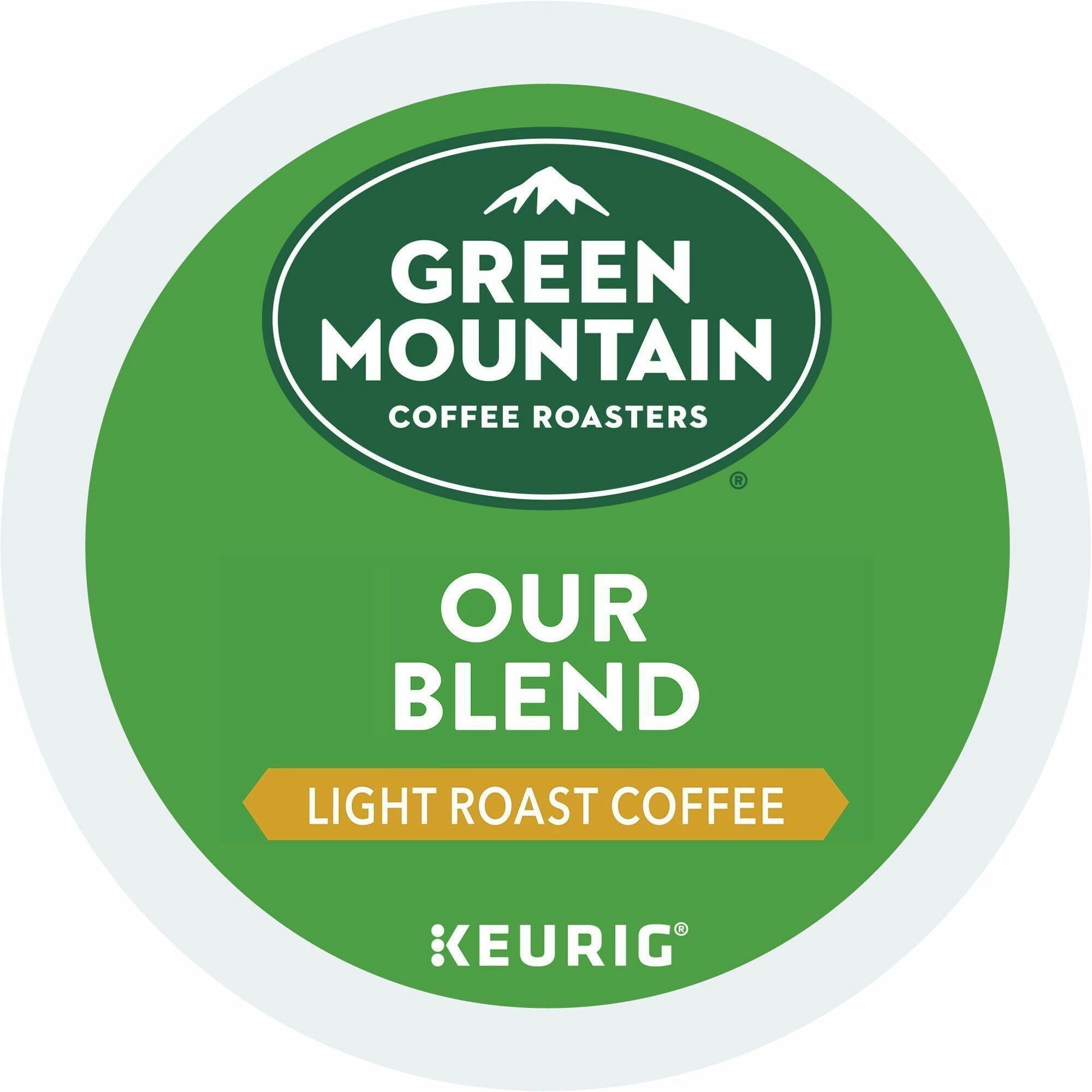 Green Mountain Coffee Roasters® K-Cup Our Blend Coffee - Compatible with Keurig Brewer - Regular - Light - K-Cup - 24/Box - 4 / Carton