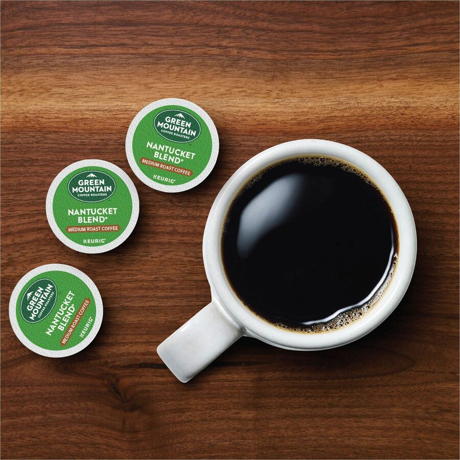 Green Mountain Coffee Roasters® K-Cup Nantucket Blend Coffee - Compatible with Keurig Brewer - Regular - Medium - K-Cup - 24/Box - 4 / Carton