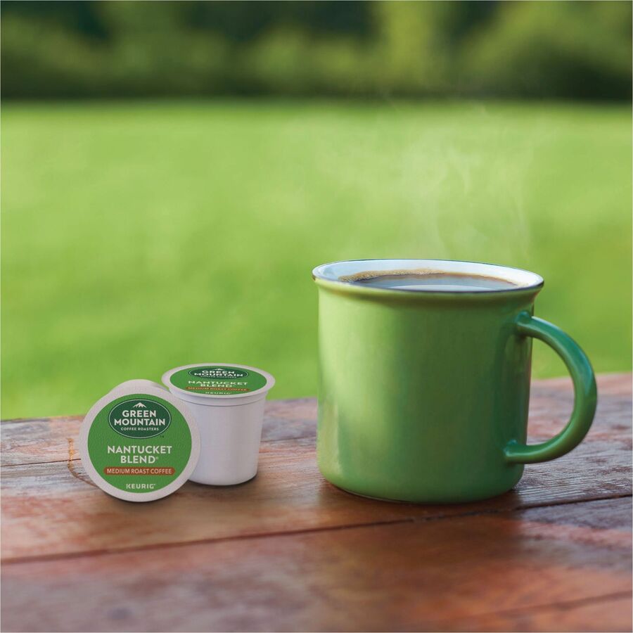 Green Mountain Coffee Roasters® K-Cup Nantucket Blend Coffee - Compatible with Keurig Brewer - Regular - Medium - K-Cup - 24/Box - 4 / Carton