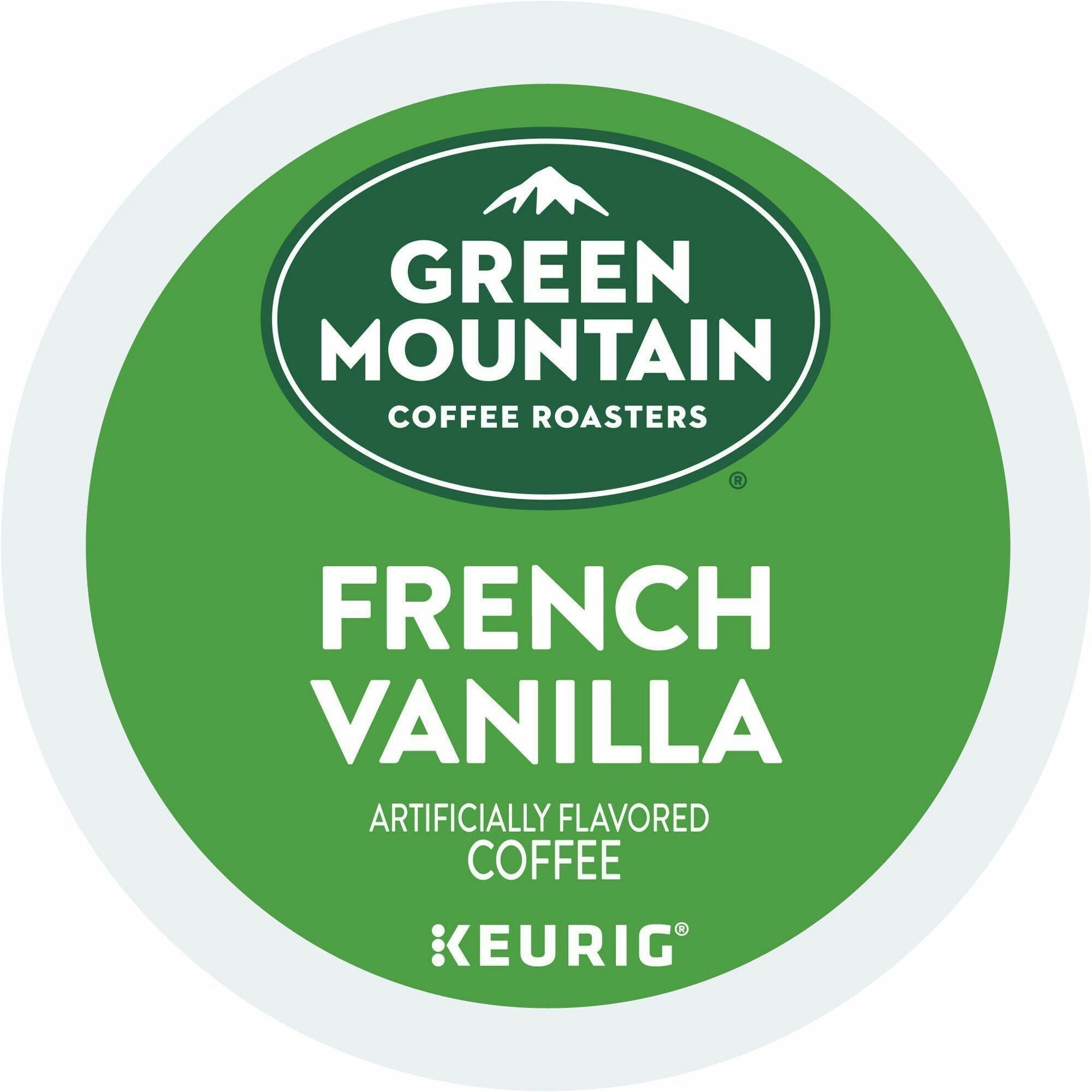 Green Mountain Coffee Roasters® K-Cup French Vanilla Coffee - Compatible with Keurig Brewer - Regular - Light - K-Cup - 24/Box - 4 / Carton