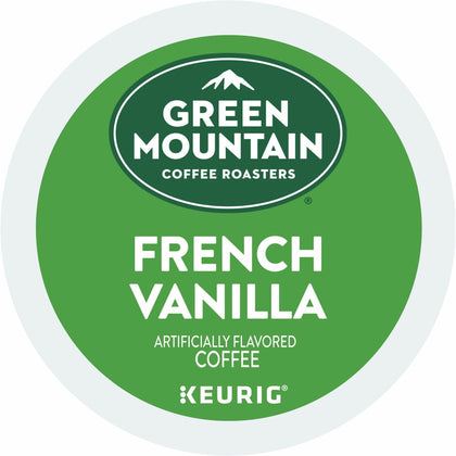 Green Mountain French Vanilla Coffee K-Cups - Light Roast - 24/Box - 4/Carton