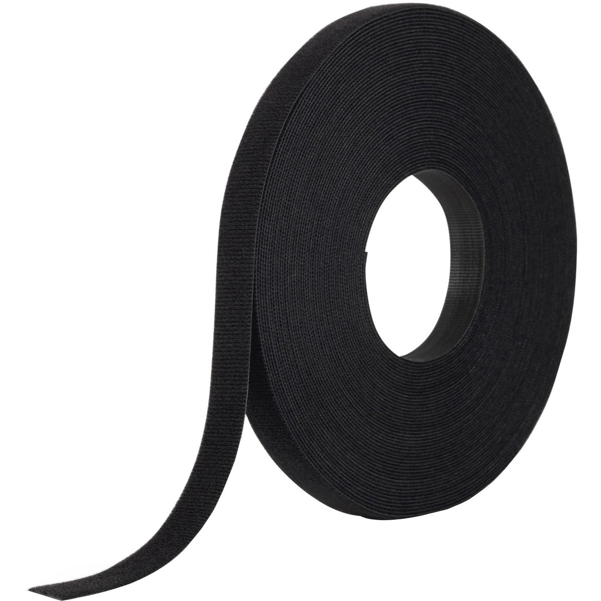 VELCRO® ONE-WRAP Tie Bulk Roll - Black - 75 ft Length - Hook & Loop
