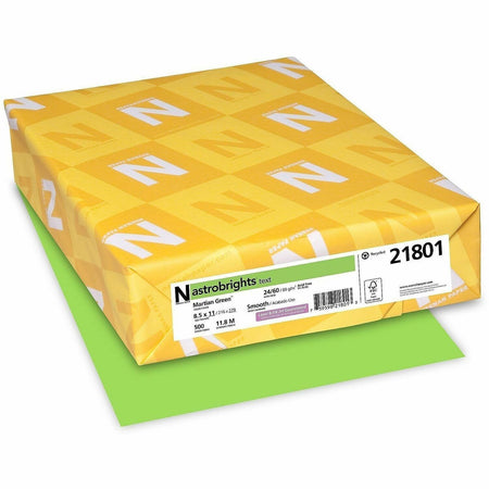 Astrobrights Lime Green Color Paper: Heavyweight Acid-free Fade Resistant - 500 Sheets - Copy & Printer Paper