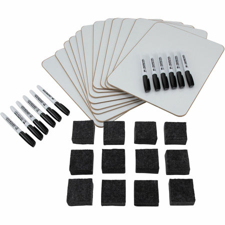 Charles Leonard Magnetic Lap Board Class Pack - Set of 12 Educational Whiteboards - Learning Boards & Supplies