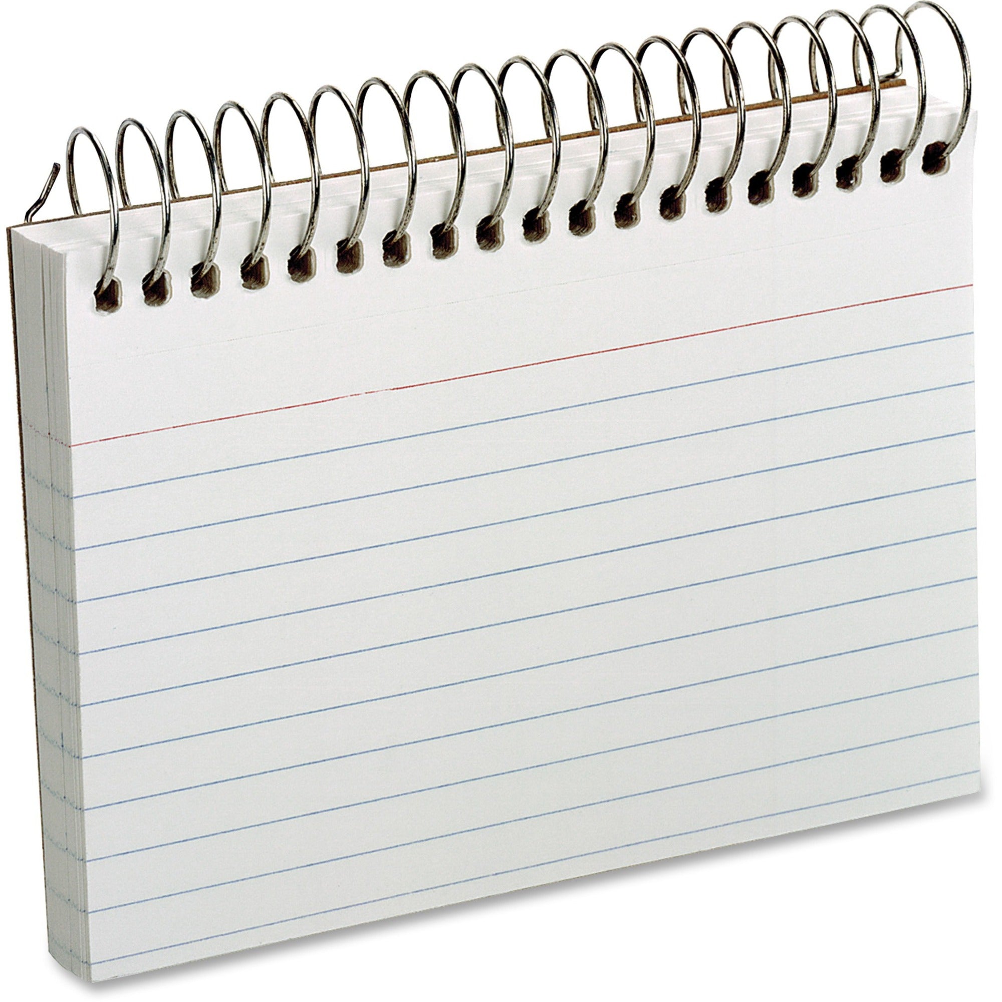 Oxford Spiral Bound Ruled Index Cards - 5’’ x 3’’ - White Paper - Perforated - & Accessories