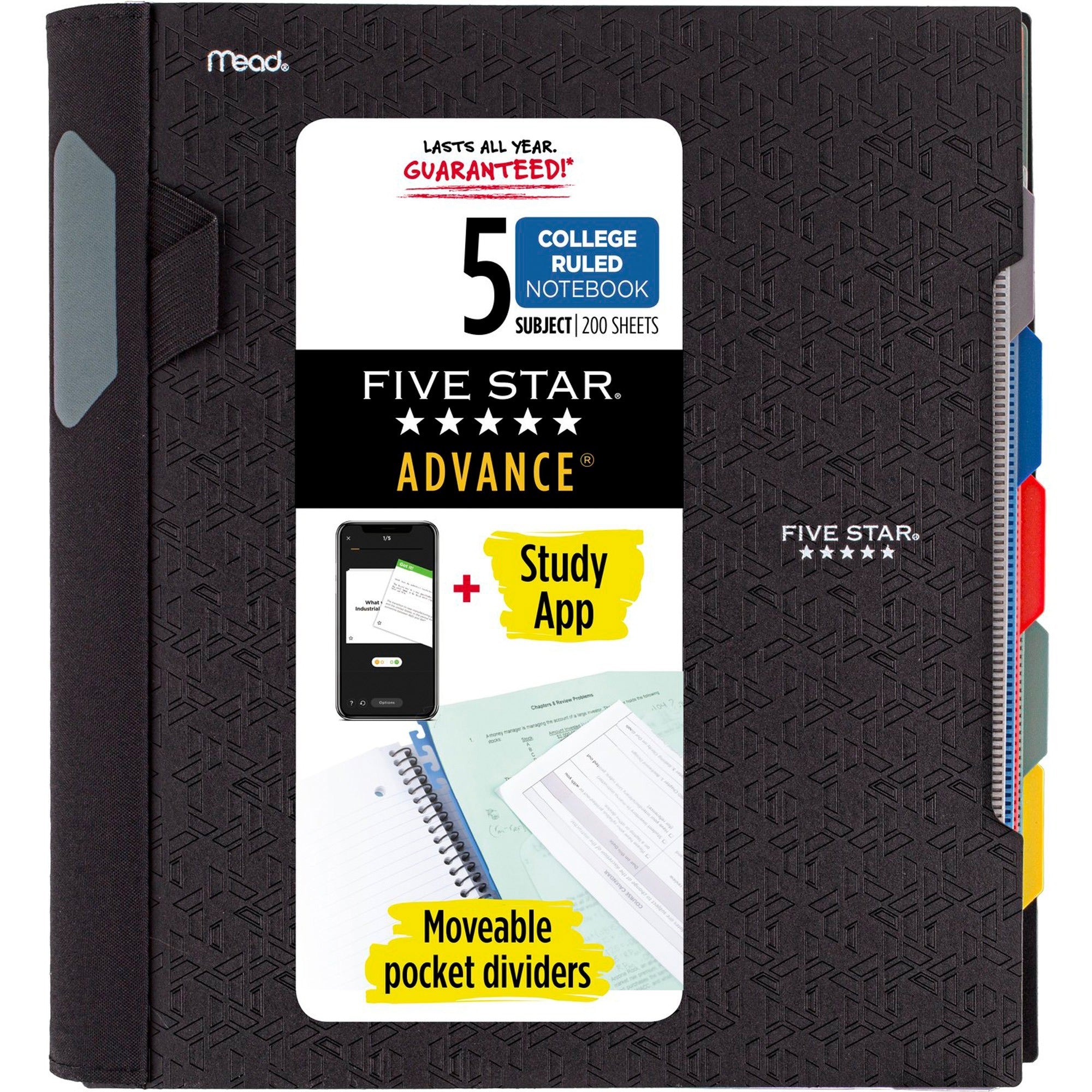 Mead College Ruled Subject Notebook - Durable Spiral Design - 200 Pages - Notebooks