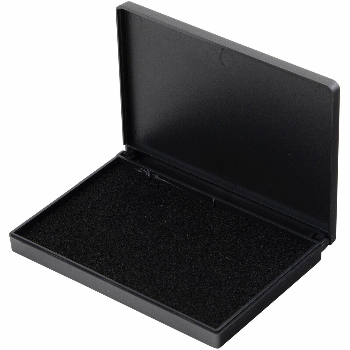 Charles Leonard Stamp Pad: 2.8’’ x 4.3’’ Felt Pad with Black Ink - Pads & Accessories