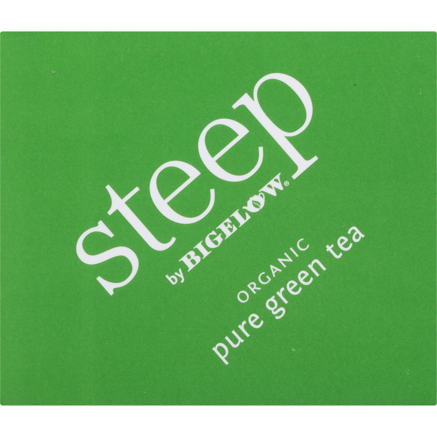 Steep by Bigelow® Organic Pure Green Tea Bag - Green Tea - 20 Teabag - 20 / Box